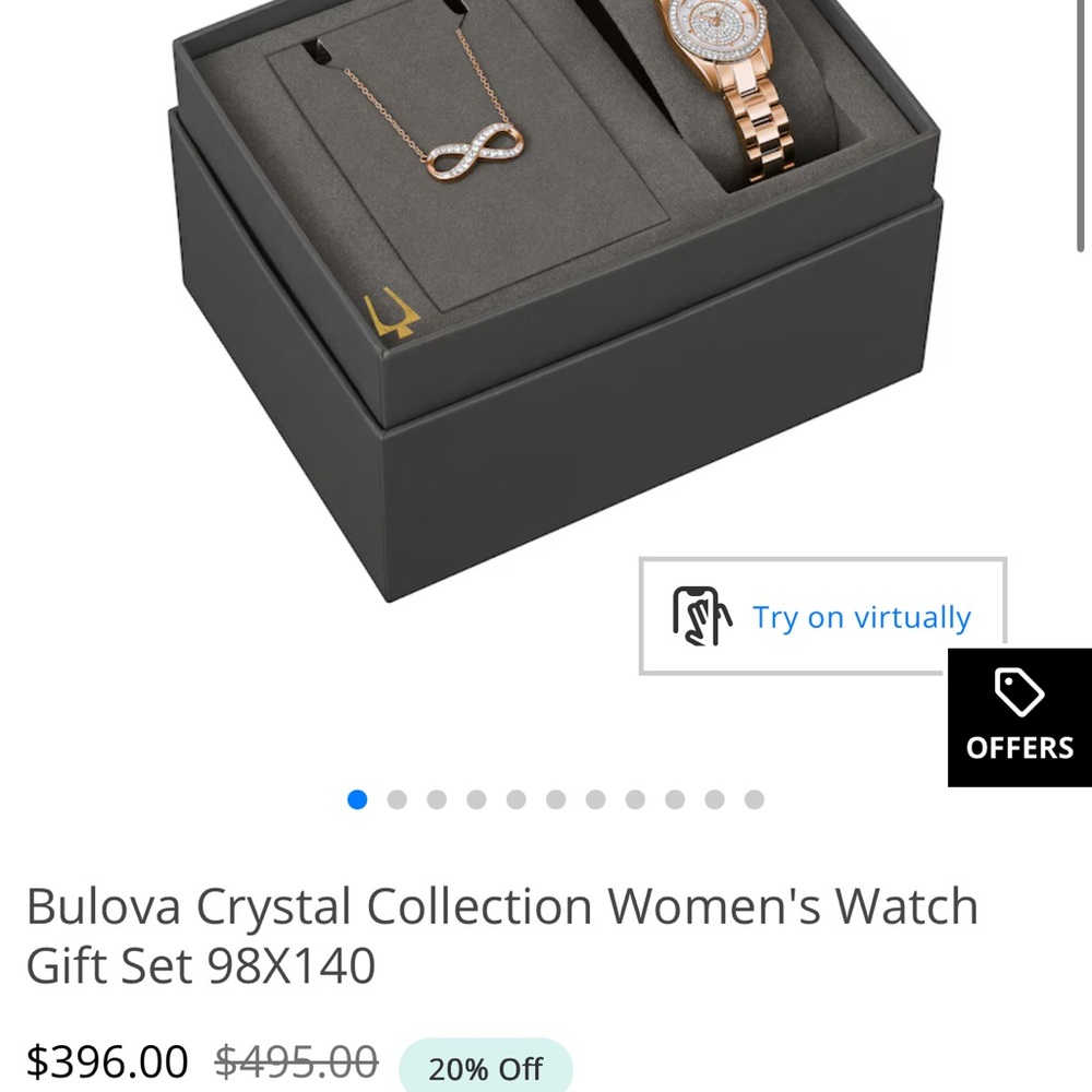 Bulova Black and Gold Box